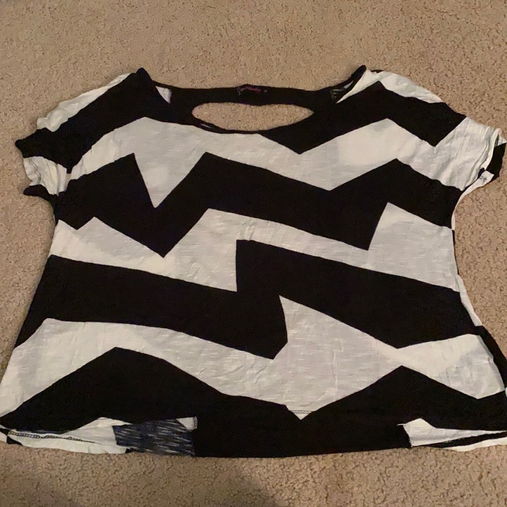 Black and white striped shirt